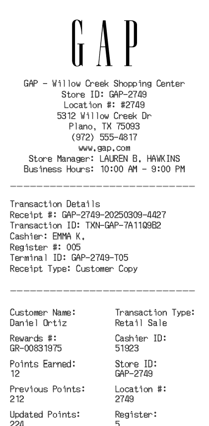 Receipt Image