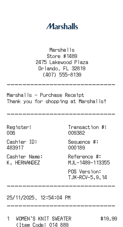 Receipt Image