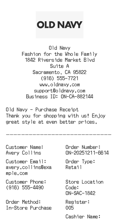 Receipt Image