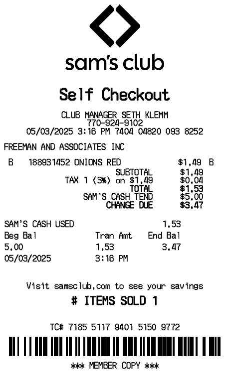 Receipt Image
