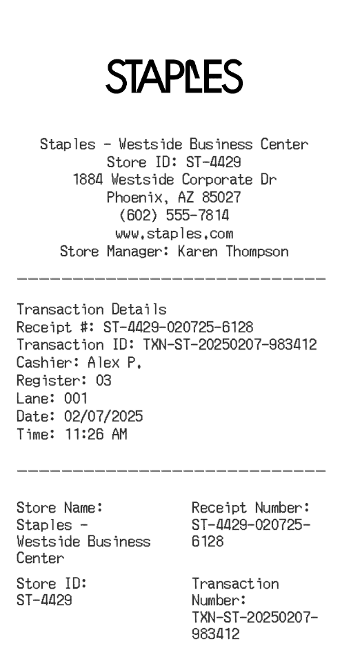 Receipt Image