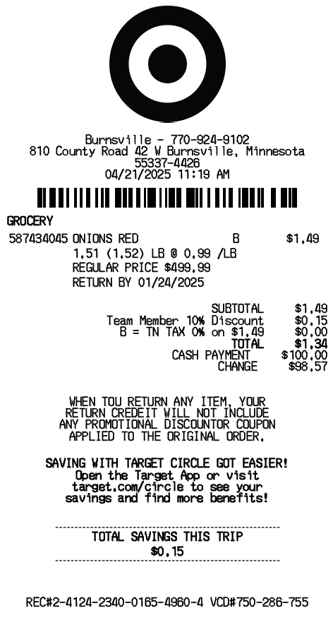 Receipt Image