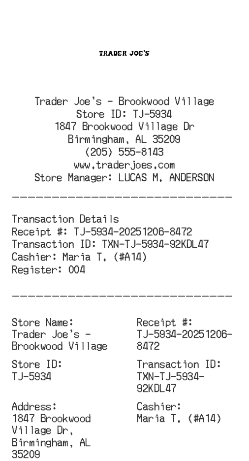 Receipt Image