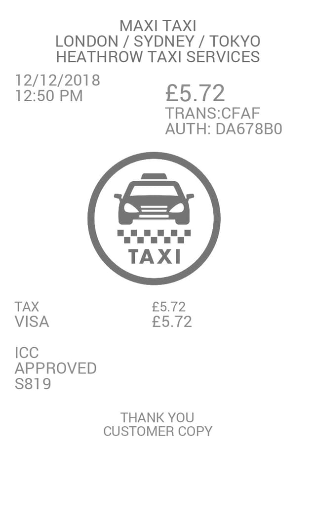 Transport Receipt Logo