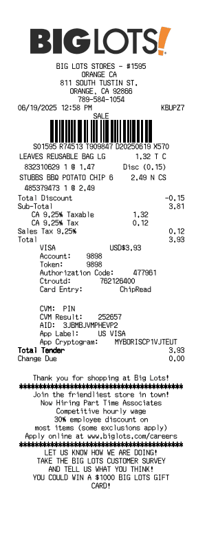 Receipt Image