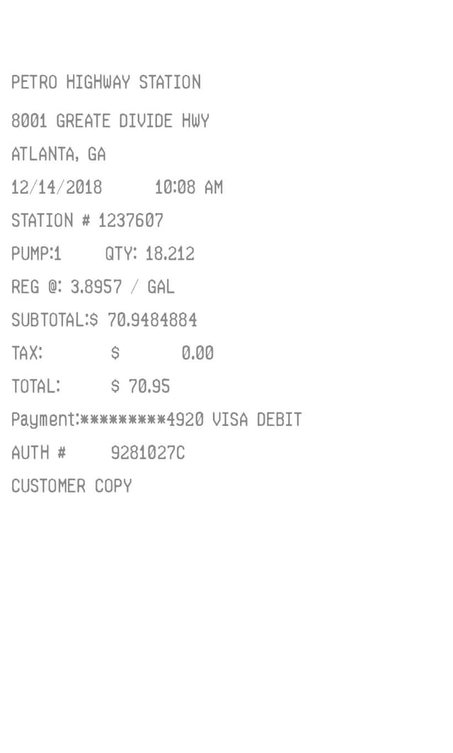 Gas Fuel Receipt 1 Logo