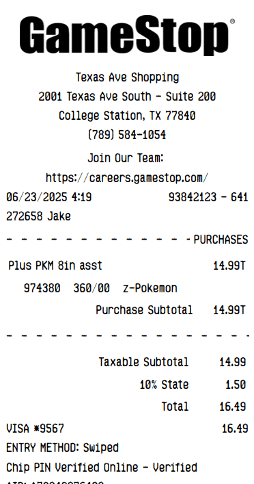 Receipt Image