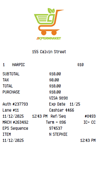 Grocery Receipt Logo