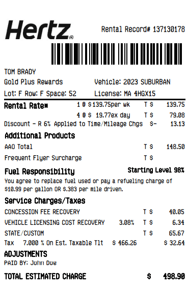 Receipt Image