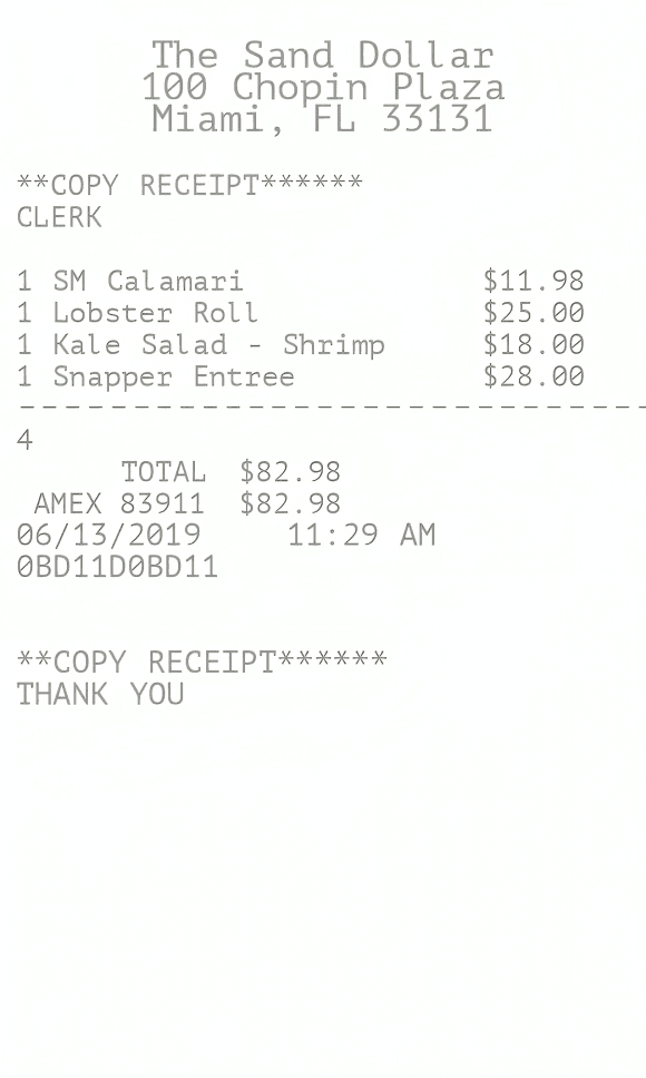 Receipt Image