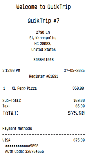 Receipt Image