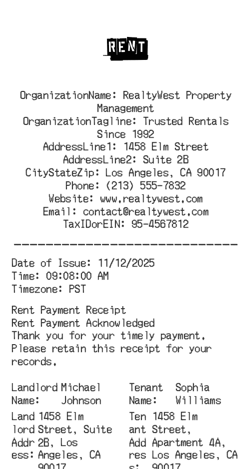 Receipt Image