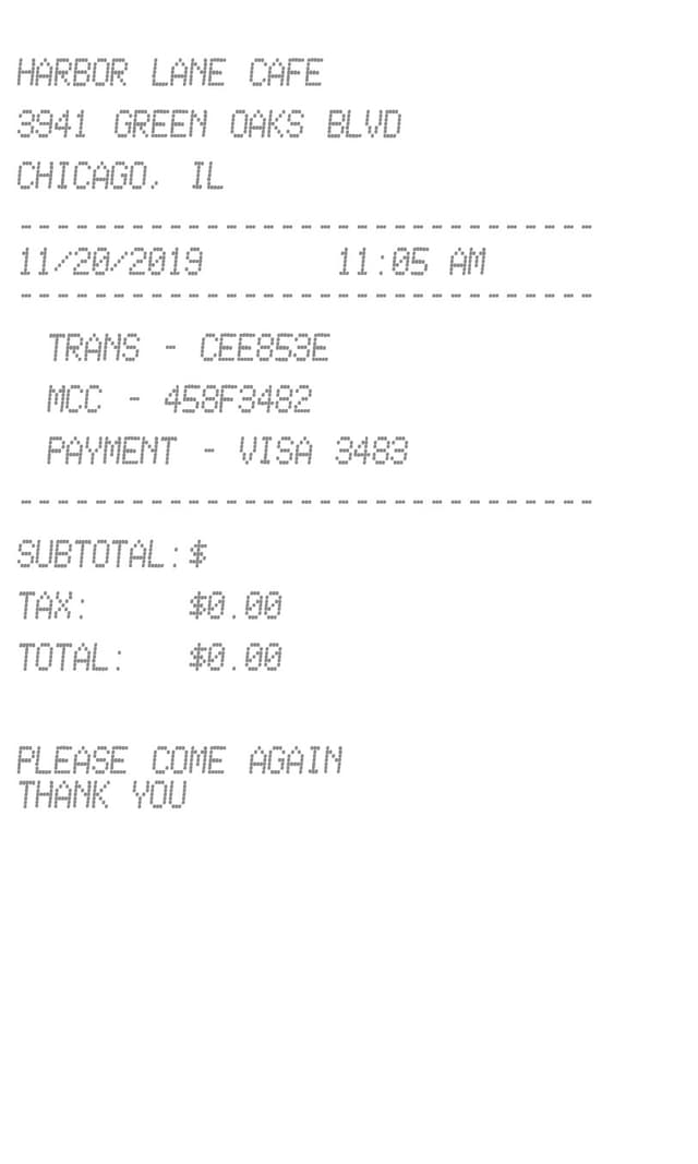 Sales Receipt Logo