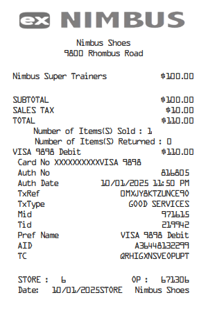 Shoe Receipt Logo