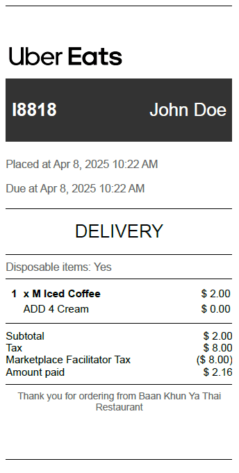 Receipt Image