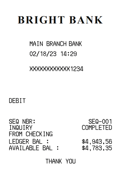 Bank Receipt Logo