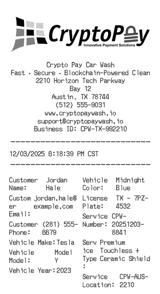 CryptoPay Receipt Logo