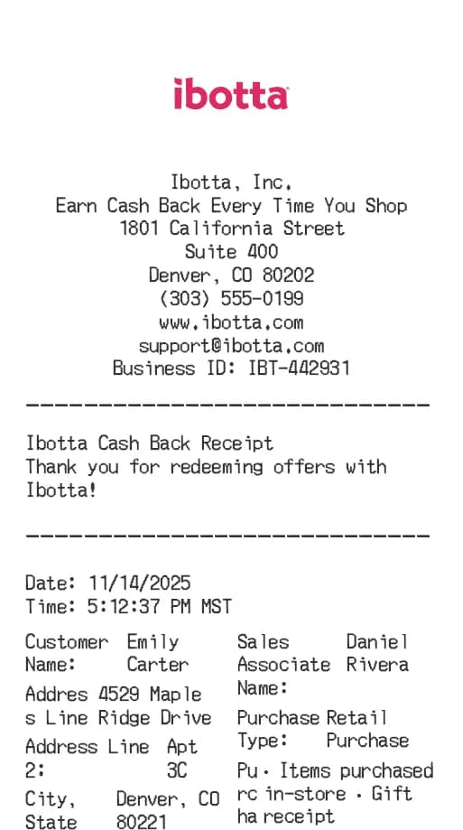 Ibotta Receipt Logo