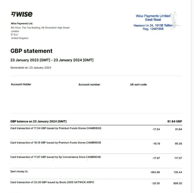WISE Receipt Logo
