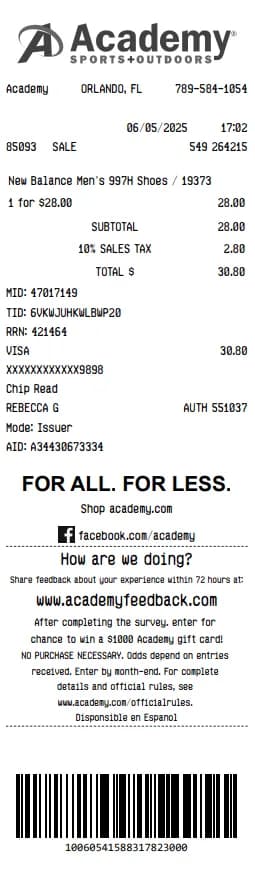 Academy Sports + Outdoors Ricevuto Logo