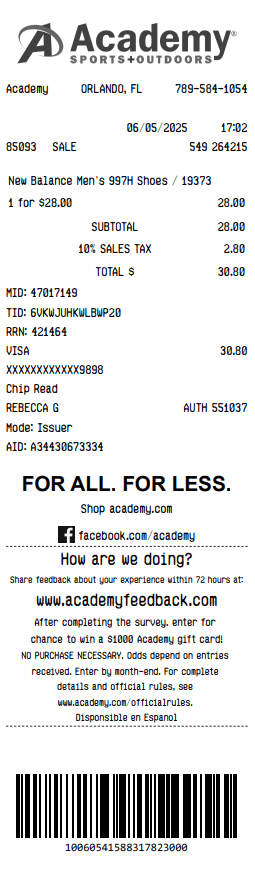 Plantillas de recibo personalizadas